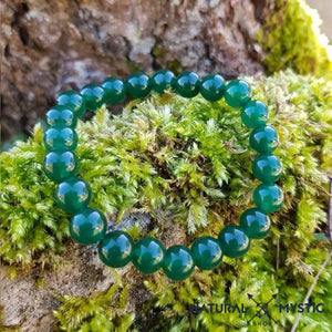 Bracelet Jade Vert ABONDANCE Chakra Anahata pierre fine