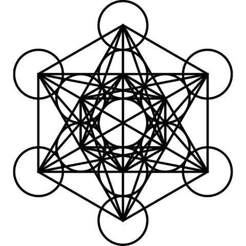 Symbol von Metatron in der heiligen Geometrie