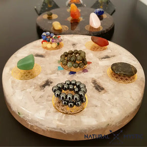 PLATEAU DE RECHARGEMENT ORGONE SÉLÉNITE plateau orgonite