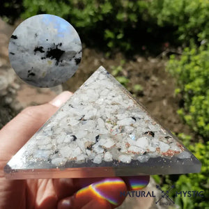 Pyramide Orgonite lOriginale Équilibre Pierre de Lune orgonite