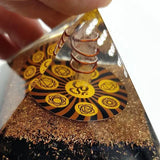 Pyramide Orgonite PROTECTION Cristal de Roche Tourmaline Noire orgonite